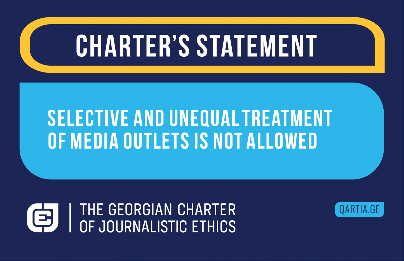 Selective And Unequal Treatment Of Media Outlets Is Not Allowed